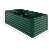 imageBest Choice Products 6x3x2ft Outdoor Metal Raised Garden Bed Deep Root Box Planter for Vegetables Flowers Herbs and Succulents w 269 Gallon Capacity  Peacock BlueDark Green