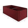 imageBest Choice Products 6x3x2ft Outdoor Metal Raised Garden Bed Deep Root Box Planter for Vegetables Flowers Herbs and Succulents w 269 Gallon Capacity  Peacock BlueRoyal Red