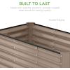 imageBest Choice Products 6x3x2ft Outdoor Metal Raised Garden Bed Deep Root Box Planter for Vegetables Flowers Herbs and Succulents w 269 Gallon Capacity  Peacock BlueTaupe