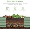 imageBest Choice Products 8x2x1ft Outdoor Metal Raised Garden Bed Oval Deep Root Planter Box for Vegetables Flowers Herbs and Succulents w 108 Gallon Capacity  Dark GreenSage Green