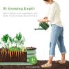 imageBest Choice Products 8x2x1ft Outdoor Metal Raised Garden Bed Oval Deep Root Planter Box for Vegetables Flowers Herbs and Succulents w 108 Gallon Capacity  Dark GreenSage Green