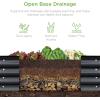 imageBest Choice Products 8x2x1ft Outdoor Metal Raised Garden Bed Oval Deep Root Planter Box for Vegetables Flowers Herbs and Succulents w 108 Gallon Capacity  Dark GreenCharcoal