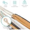 imageBest Choice Products Double Hammock with Steel Stand Indoor Outdoor BrazilianStyle Cotton Bed wCarrying Bag 2Person Capacity  Desert StripesDesert Stripes