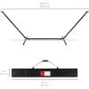 imageBest Choice Products Double Hammock with Steel Stand Indoor Outdoor BrazilianStyle Cotton Bed wCarrying Bag 2Person Capacity  Desert StripesOcean