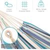 imageBest Choice Products Double Hammock with Steel Stand Indoor Outdoor BrazilianStyle Cotton Bed wCarrying Bag 2Person Capacity  Desert StripesOcean