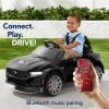 imageBest Choice Products Kids 12V Electric Ride On Car Officially Licensed Ford Mustang wParent Control LED Lights 2 Speeds Bluetooth  YellowBlack