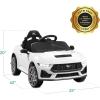 imageBest Choice Products Kids 12V Electric Ride On Car Officially Licensed Ford Mustang wParent Control LED Lights 2 Speeds Bluetooth  YellowWhite
