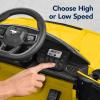 imageBest Choice Products Kids 12V Electric Ride On Car Officially Licensed Ford Mustang wParent Control LED Lights 2 Speeds Bluetooth  YellowYellow