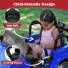 imageBest Choice Products Kids 24V 2Seater Electric Ride On Car Truck w 132lb Weight Capacity Parent Control Bluetooth LED Lights  Hot PinkBlue