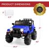 imageBest Choice Products Kids 24V 2Seater Electric Ride On Car Truck w 132lb Weight Capacity Parent Control Bluetooth LED Lights  Hot PinkBlue