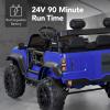 imageBest Choice Products Kids 24V 2Seater Electric Ride On Car Truck w 132lb Weight Capacity Parent Control Bluetooth LED Lights  Hot PinkBlue