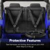 imageBest Choice Products Kids 24V 2Seater Electric Ride On Car Truck w 132lb Weight Capacity Parent Control Bluetooth LED Lights  Hot PinkBlue
