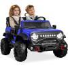 imageBest Choice Products Kids 24V 2Seater Electric Ride On Car Truck w 132lb Weight Capacity Parent Control Bluetooth LED Lights  Hot PinkBlue