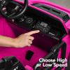 imageBest Choice Products Kids 24V 2Seater Electric Ride On Car Truck w 132lb Weight Capacity Parent Control Bluetooth LED Lights  Hot PinkHot Pink