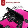 imageBest Choice Products Kids 24V 2Seater Electric Ride On Car Truck w 132lb Weight Capacity Parent Control Bluetooth LED Lights  Hot PinkHot Pink