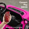 imageBest Choice Products Kids 24V 2Seater Electric Ride On Car Truck w 132lb Weight Capacity Parent Control Bluetooth LED Lights  Hot PinkHot Pink