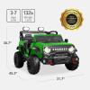 imageBest Choice Products Kids 24V 2Seater Electric Ride On Car Truck w 132lb Weight Capacity Parent Control Bluetooth LED Lights  Hot PinkKelly Green