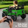 imageBest Choice Products Kids 24V 2Seater Electric Ride On Car Truck w 132lb Weight Capacity Parent Control Bluetooth LED Lights  Hot PinkKelly Green