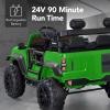 imageBest Choice Products Kids 24V 2Seater Electric Ride On Car Truck w 132lb Weight Capacity Parent Control Bluetooth LED Lights  Hot PinkKelly Green