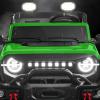 imageBest Choice Products Kids 24V 2Seater Electric Ride On Car Truck w 132lb Weight Capacity Parent Control Bluetooth LED Lights  Hot PinkKelly Green