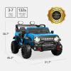 imageBest Choice Products Kids 24V 2Seater Electric Ride On Car Truck w 132lb Weight Capacity Parent Control Bluetooth LED Lights  Hot PinkLight Blue