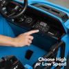 imageBest Choice Products Kids 24V 2Seater Electric Ride On Car Truck w 132lb Weight Capacity Parent Control Bluetooth LED Lights  Hot PinkLight Blue
