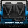 imageBest Choice Products Kids 24V 2Seater Electric Ride On Car Truck w 132lb Weight Capacity Parent Control Bluetooth LED Lights  Hot PinkLight Blue