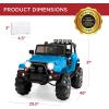 imageBest Choice Products Kids 24V 2Seater Electric Ride On Car Truck w 132lb Weight Capacity Parent Control Bluetooth LED Lights  Hot PinkLight Blue