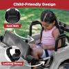 imageBest Choice Products Kids 24V 2Seater Electric Ride On Car Truck w 132lb Weight Capacity Parent Control Bluetooth LED Lights  Hot PinkLight Gray