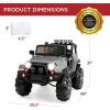 imageBest Choice Products Kids 24V 2Seater Electric Ride On Car Truck w 132lb Weight Capacity Parent Control Bluetooth LED Lights  Hot PinkLight Gray