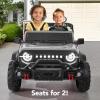 imageBest Choice Products Kids 24V 2Seater Electric Ride On Car Truck w 132lb Weight Capacity Parent Control Bluetooth LED Lights  Hot PinkLight Gray