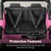 imageBest Choice Products Kids 24V 2Seater Electric Ride On Car Truck w 132lb Weight Capacity Parent Control Bluetooth LED Lights  Hot PinkPink