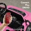 imageBest Choice Products Kids 24V 2Seater Electric Ride On Car Truck w 132lb Weight Capacity Parent Control Bluetooth LED Lights  Hot PinkPink