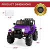 imageBest Choice Products Kids 24V 2Seater Electric Ride On Car Truck w 132lb Weight Capacity Parent Control Bluetooth LED Lights  Hot PinkPurple