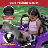 imageBest Choice Products Kids 24V 2Seater Electric Ride On Car Truck w 132lb Weight Capacity Parent Control Bluetooth LED Lights  Hot PinkPurple