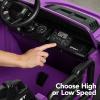 imageBest Choice Products Kids 24V 2Seater Electric Ride On Car Truck w 132lb Weight Capacity Parent Control Bluetooth LED Lights  Hot PinkPurple