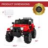 imageBest Choice Products Kids 24V 2Seater Electric Ride On Car Truck w 132lb Weight Capacity Parent Control Bluetooth LED Lights  Hot PinkRed