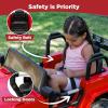 imageBest Choice Products Kids 24V 2Seater Electric Ride On Car Truck w 132lb Weight Capacity Parent Control Bluetooth LED Lights  Hot PinkRed