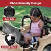 imageBest Choice Products Kids 24V 2Seater Electric Ride On Car Truck w 132lb Weight Capacity Parent Control Bluetooth LED Lights  Hot PinkSand