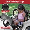imageBest Choice Products Kids 24V 2Seater Electric Ride On Car Truck w 132lb Weight Capacity Parent Control Bluetooth LED Lights  Hot PinkWhite