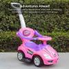 imageBest Choice Products Kids 3in1 Push and Pedal Car Toddler Ride On wHandle Horn Music  RedPink
