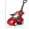 imageBest Choice Products Kids 3in1 Push and Pedal Car Toddler Ride On wHandle Horn Music  RedRed