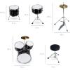imageBest Choice Products Kids 5Piece Beginner Drum Set Junior Kit Starter Percussion wCymbals Pedal Drumsticks Stool Toms Snare Hi Hat  BlackBlack
