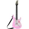 imageBest Choice Products Kids Electric Musical Guitar Play Set Toy Guitar Starter Kit Bundle w 6 Demo Songs Whammy Bar Microphone Amp AUX 2 Sticker Sheets  PinkSoft Pink