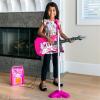 imageBest Choice Products Kids Electric Musical Guitar Play Set Toy Guitar Starter Kit Bundle w 6 Demo Songs Whammy Bar Microphone Amp AUX 2 Sticker Sheets  PinkRed