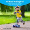 imageBest Choice Products Kids Mini Kick Scooter Toy wLightUp Wheels Height Adjustable TBar Foot Break  YellowBlack