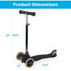 imageBest Choice Products Kids Mini Kick Scooter Toy wLightUp Wheels Height Adjustable TBar Foot Break  YellowBlack