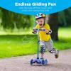 imageBest Choice Products Kids Mini Kick Scooter Toy wLightUp Wheels Height Adjustable TBar Foot Break  YellowBlue