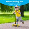 imageBest Choice Products Kids Mini Kick Scooter Toy wLightUp Wheels Height Adjustable TBar Foot Break  YellowYellow