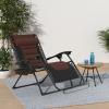 imageBest Choice Products Oversized Padded Zero Gravity Chair Folding Outdoor Patio Recliner XL Anti Gravity Lounger for Backyard wHeadrest Cup Holder Side Tray Polyester Mesh  BlackTanBlackBrown